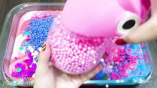 Pink vs Blue! Mixing Mixing Random Things into Slime! Relaxing with Piping Bags Satisfying Slime#563