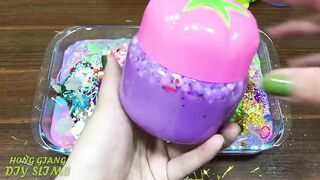 Mixing Random Things into Slime! Relaxing with Piping Bags Slimesmoothie Satisfying Slime Video #552