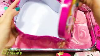 Pink Slime Mixing ! Mixing Random Things into Slime | Relaxing with Piping Bags Slime Videos #551