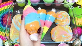 Mixing Random Things into Slime! Relaxing with Piping Bags Slimesmoothie Satisfying Slime Video #542