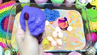 Mixing Random Things into Slime! Relaxing with Piping Bags Slimesmoothie Satisfying Slime Video #542