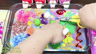 Mixing Random Things into Slime! Relaxing with Piping Bags Slimesmoothie Satisfying Slime Video #531