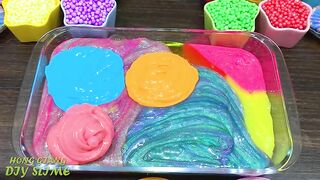 Mixing Random Things into Slime! Relaxing with Piping Bags Slimesmoothie Satisfying Slime Video #527