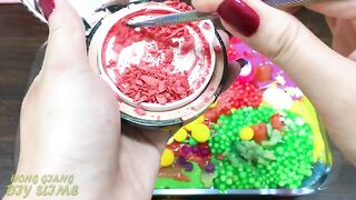 Mixing Random Things into Slime! Relaxing with Piping Bags Slimesmoothie Satisfying Slime Video #527