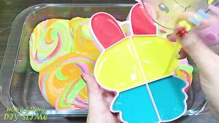 Mixing Random Things into Slime! Relaxing with Piping Bags Slimesmoothie Satisfying Slime Video #522