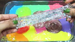 Mixing Random Things into Slime! Relaxing with Piping Bags Slimesmoothie Satisfying Slime Video #518