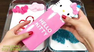 BLUE vs PINK !! Special Series #109 Mixing Random Things into GLOSSY Slime