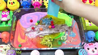 Mixing Random Things into Slime #24 !!! Slimesmoothie Relaxing Satisfying Slime Videos