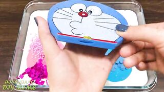 PINK HELLO KITTY vs BLUE DORAEMON ! Special Series #95 Mixing Random Things into Slime