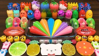 Mixing Random Things into Slime !!! Slimesmoothie Relaxing Satisfying Slime Videos #13