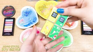 RAINBOW ! Mixing Makeup Eyeshadow into Clear Slime ! Special Series #88 Satisfying Slime Videos