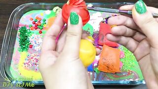 Mixing Random Things into Slime !!! Slimesmoothie Relaxing Satisfying Slime Videos #12