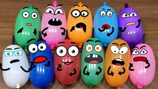 Making Slime With Funny Balloon Cute Doodles !!! Satisfying Slime Video