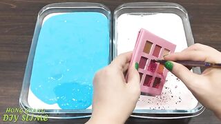 Special Series #63 PINK MERMAID vs BLUE PEPPA PIG !! Mixing Random Things into GLOSSY Slime