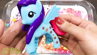 Special Series UNICORN #46 !! Mixing Random Things into FLUFFY Slime ! Satisfying Slime Videos