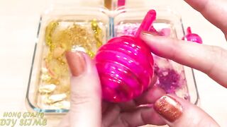 PINK vs GOLD ! Mixing Makeup Eyeshadow into Clear Slime ! Special Series #38 Satisfying Slime Video