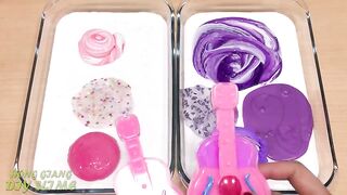 Special Series #28 PURPLE FROZEN ANNA vs PINK MICKEY !! Mixing Random Things into Slime