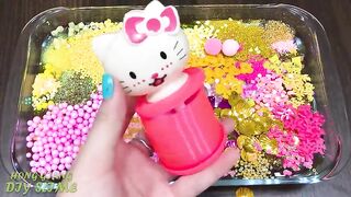 Special Series #HELLO KITTY & MINIONS ! Mixing Random Things into Clear Slime ! Satisfying Slime