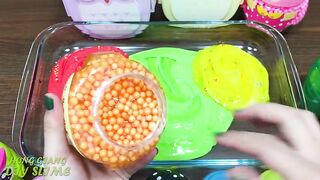 Mixing Random Things into Slime !! SlimeSmoothie Satisfying Slime Videos