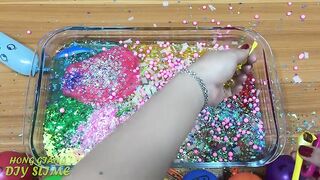 Mixing Glitter and Floam into Store Bought Slime ! Slimesmoothie Relaxing Satisfying Slime