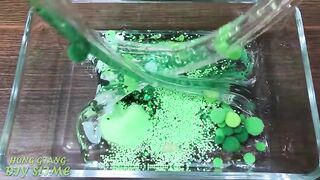 Mixing Random Things Into Clear Slime ! Yellow VS Green Special Series Part 15 Satisfying Slime