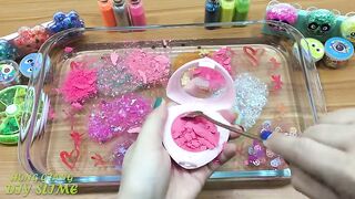 Mixing Makeup and Glitter Into Clear Slime ! Satisfying Slime Video