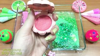 Mixing Random Things Into Store Bought Slime ! Green VS Pink Special Series Part 3 Satisfying Slime