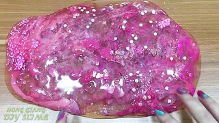 Mixing Makeup Into Clear Slime ! Blue vs Pink Special Series Relaxing Satisfying Slime