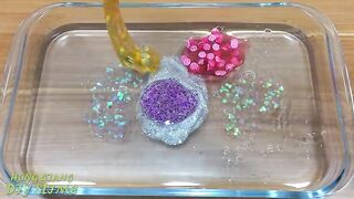 Mixing Sand, Makeup and Glitter into Slime !!! Slimesmoothie Relaxing Satisfying Slime Videos
