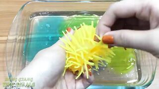 Mixing Floam and Glitter into Clear Slime !! Slimesmoothie Relaxing Satisfying Slime Videos