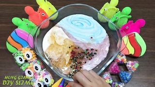 Mixing Beads into Store Bought Slime !!! Slimesmoothie Relaxing Satisfying Slime Videos