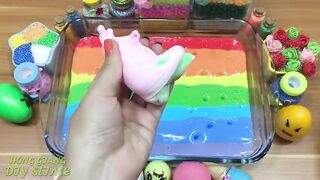 Mixing Clay and Floam into Rainbow Slime !!! Slimesmoothie Relaxing Satisfying Slime Videos