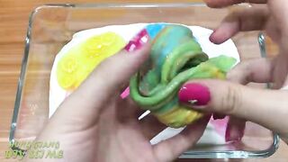 Mixing Random Things into Rainbow Slime !!! Slimesmoothie Relaxing Satisfying Slime Videos