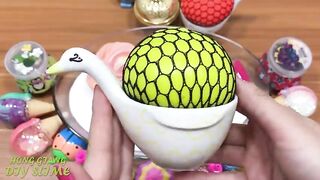 Mixing Clay and Glitter into Slime !!! Slimesmoothie Relaxing Satisfying Slime Videos