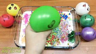 Mixing Floam and Glitter into Slime !!! Slimesmoothie Relaxing Satisfying Slime Videos