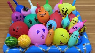 Making Slime with Funny Balloons !!! Slimesmoothie Relaxing Satisfying Slime Videos #173