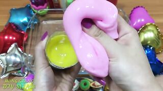 Mixing Random Things into Clear Slime !!! Slimesmoothie Relaxing Satisfying Slime Videos #172