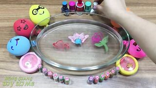 Mixing Makeup and Glitter into Clear Slime !! Relaxing Slime with Funny Balloons | Slime Videos #161