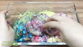 Mixing Eyeshadow and Glitter into Clear Slime !!! Relaxing Satisfying Slime Videos #145