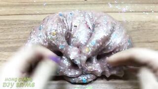 Mixing Eyeshadow and Glitter into Clear Slime !!! Relaxing Satisfying Slime Videos #145