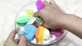 Mixing Makeup, Sand and Clay into Glossy Slime!! Relaxing Slimesmoothie Satisfying Slime Videos #132