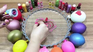 Mixing Makeup and Floam into Clear Slime! Relaxing Slime With Balloons! Satisfying Slime Videos #131