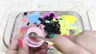Mixing Random Things into Clear Slime !!! Relaxing Slimesmoothie Satisfying Slime Videos #122
