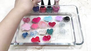 Mixing Nail Polish into Clear Slimes !!! Relaxing Slimesmoothie Satisfying Slime Videos #94