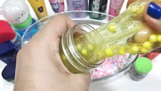 Mixing Random Things into Clear Slimes !!! Relaxing Slimesmoothie Satisfying Slime Videos #93