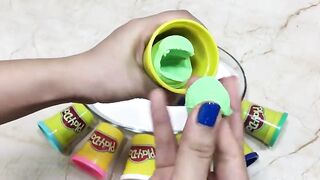 Mixing Play-Doh into Glossy Slimes !!! Relaxing Slimesmoothie Satisfying Slime Videos #91