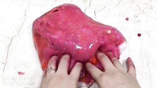 Mixing Makeup into Clear Slime !!! Relaxing Slimesmoothie Satisfying Slime Videos #87