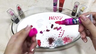 Mixing Makeup into Glossy Slime !!! Relaxing Slimesmoothie Satisfying Slime Videos #81