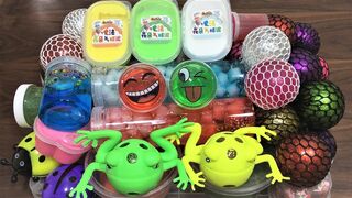 Mixing Stress Ball into Store Bought Slime and Slime !! Slimesmoothie Satisfying Slime Videos #63