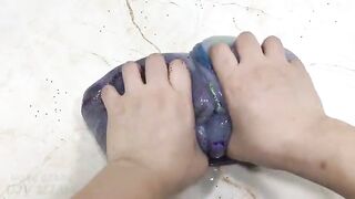 Mixing Glitter into Clear Slime !! Relaxing Slimesmoothie Satisfying Slime Video #29